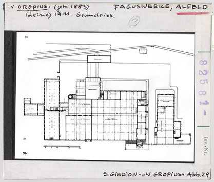 Vorschaubild Alfeld a der Leine: Fagus-Fabrik, Grundriss, Architekt: Walter Gropius 